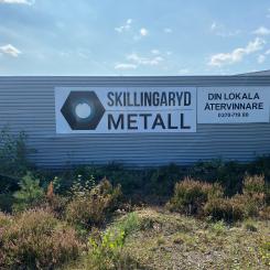 Skillingaryd tar över Järnbacken Återvinning. Från 1 november hänvisas företag- och privatpersoner till Storgatan 85 i Skillingaryd. Foto: Skillingaryd Metall