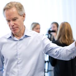 Johan Nilsson/TT: Prissättningssystemet för el måste förändras, säger Eric White, vd för etikettföretaget Air Labels och styrelseordförande för Packbridge, som samlar 140 företag inom förpackningsindustrin.