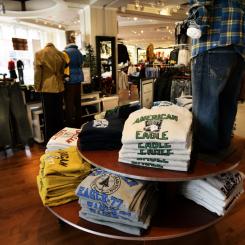 Gene J. Puskar/AP/TT: En American Eagles Outfitters-butik i Homestead i Pennsylvania. Arkivbild.