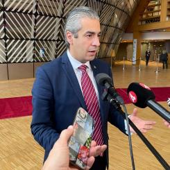 Wiktor Nummelin/TT: Energiminister Khashayar Farmanbar (S) deltog i förra veckans extrainsatta energiministermöte i EU. Nu är ytterligare ett extramöte inplanerat, till den 30 september. Arkivfoto.