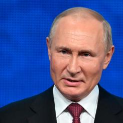 Grigory Sysoev Sputnik/AP/TT: Rysslands president Vladimir Putin.