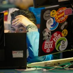 Seth Wenig/AP/TT: Börsgolvet på Wall Street. Bild från förra veckan.