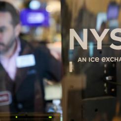 Seth Wenig/AP/TT: Stämningen var dämpad i börshuset i New York. Arkivbild.