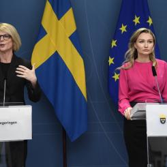 Marko Säävälä/TT: Finansminister Elisabeth Svantesson (M) och energi- och näringsminister Ebba Busch (KD) överklagade aldrig domen