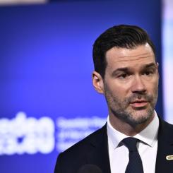 Caisa Rasmussen/TT: Utrikeshandelsminister Johan Forssell (M) möter kollegorna från EU-länderna på ett informellt ministermöte i Arlandastad.