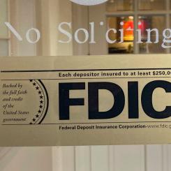 Peter Morgan/AP/TT: Bankövervakningsmyndigheten FDIC. Arkivbild.