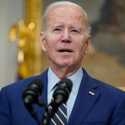 Evan Vucci/AP/TT: USA:s president Joe Biden planerar att hålla ett tal under tidig eftermiddag svensk tid med anledning av turerna kring två amerikanska banker.