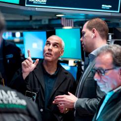 Craig Ruttle/AP/TT: Wall Street gick upp på torsdagen. Arkivbild.