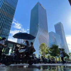 Ng Han Guan AP/TT: Business Sweden, som nyligen öppnat nytt kontor i Shenzhen, Kina, ser stor potential för svenska företag i Kina de kommande åren. Arkivbild