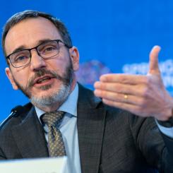 Jose Luis Magana/AP/TT: IMF:s chefsekonom Pierre-Olivier Gourinchas ser med viss oro på framtiden.