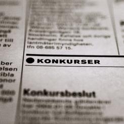 Jessica Gow/TT: I maj ökade antalet konkurser markant i vissa branscher. Arkivbild.
