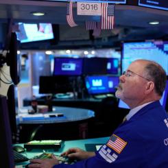Seth Wenig/AP/TT: För nionde dagen i rad stängde Dow Jones industriindex på plus.