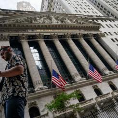 John Minchillo/AP/TT: Dow Jones steg för tionde dagen i följd. Arkivbild.