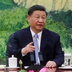 Leah Millis AP/TT: Politbyrån i Kina, under ledning av president XI Jinping, öppnar för lättnader i landets skuldtyngda fastighetssektor. Arkivbild.