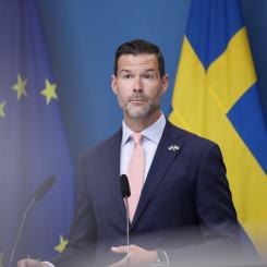 Caisa Rasmussen/TT: Bistånds- och utrikeshandelsminister Johan Forssell (M). Arkivbild.
