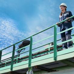En blick mot framtiden vid stålverket. Foto: Thyssen-Krupp Steel