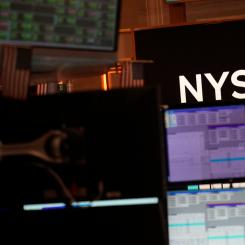 Seth Wenig/AP-TT: Tekniktunga Nasdaq-index ökade mer än två procent. Arkivbild.