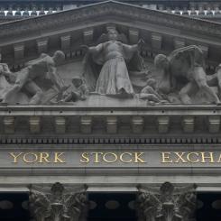 Seth Wenig/AP/TT: Börsen i New York steg något på torsdagen. Arkivbild.