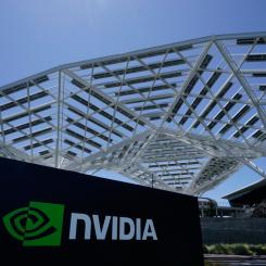Jeff Chiu/AP/TT: Nvidia presenterar delårsrapport. Arkivbild.