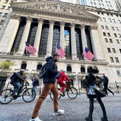 Ted Shaffrey/AP/TT: USA-börsens breda index satte nytt rekord på torsdagen. Arkivbild.