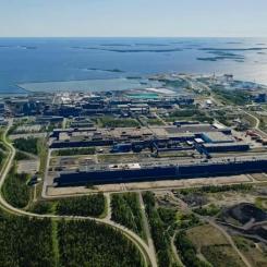 Anläggningen i Torneå. Foto: Outokumpu