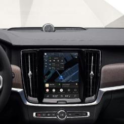 Innehållet på skärmen är den största förändringen, med de vanligaste apparna och kontrollerna, som kartor, media och telefon, tillgängliga direkt på hemskärmen. Foto: Volvo Cars