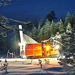 Barsele guldprojekts arbetsläger i Västerbotten. Bild: Goldsky Resources presentation.