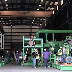Electric Hydrogen mitt i tillverkningen av en grön vätgasanläggning på 100 megawatt i Texas. Foto: Electric Hydrogen