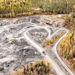 Endomines Pampalogruva i Finland. Kartitsa ligger cirka 16,5 kilometer norr om gruvområdet. Foto: Endomines