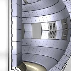 Den nya metoden gör bortekniken särskilt intressant för stora fusionsprojekt, som det pågående ITER-projektet, ett av världens mest ambitiösa fusionsprojekt som syftar till att demonstrera att fusionskraft kan vara en säker och ren energikälla för framtiden. Bilden visar internationella ITER-fusionsreaktorn som är av tokamak-typ. Tvärsnitt. BILD: ITER / PPPL