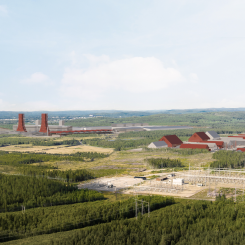 Boden-anläggningen är planerad för storskalig stålproduktion från 2026. Ill: ABB