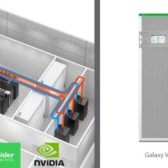 Referensdesignen för datacenter har tagits fram i samarbete med NVIDIA. Bild: Schneider Electric