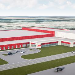 Illustration av den utbyggda anläggningen i Iberville. Ill: ABB