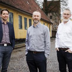 Mikael Westergren, sälj- och marknadschef, Markus Bylesjö, utvecklingschef och Ulrik Stenbacka, vd. Foto: Lars Jansson