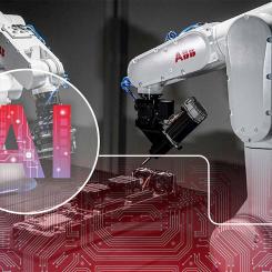 Startuppionjärerna har valts ut bland över 100 kandidater från hela världen, där man tittat på hur industrirobotar förstår, lär sig och anpassar sig efter komplexa tillverkningsmiljöer genom artificiell intelligens. Foto: ABB