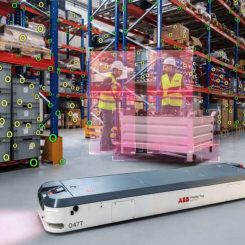Med hjälp av AI kan människor med ord instruera en robot om dess arbetsuppgifter. Foto: ABB