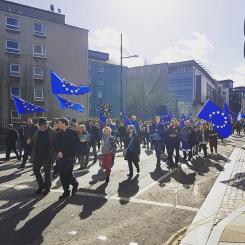 Demonstration i Edinburgh för EU-medlemskap. Foto: Wikipedia Common, kredit: Thomas Widmann