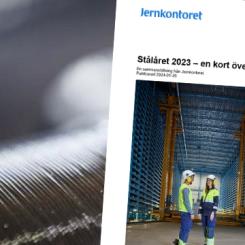 Stålåret 2023 är en publikation från Jernkontoret som sammanfattar hur det gångna året har gått för företagen inom järn- och stålindustrin i Sverige.  Bild: Jernkontoret