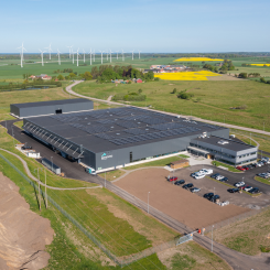Den nya produktionsanläggningen i Falkenberg. Foto: Bendiro Profile Tech