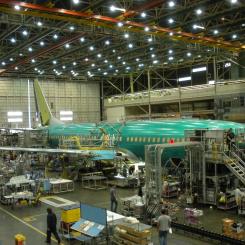 Monteringsanläggning för Boeing 737. Foto: U.S. Department of the Treasury/Wikimedia Commons