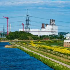 Keadby kraftverk, där SSE planerar att bygga det vätgaseldade kraftverket Keadby med en effekt på 900 MW. Foto: Stuart Nicol Photography/SSE.