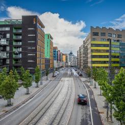 Busholmen, en ny stadsdel. Resultat av en pågående byggboom i centrala Helsingfors. Foto: Wikipedia Common, kredit: Ximonic (Simo Räsänen)