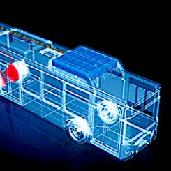Illustration av BYD:s senaste el-bussmodell. Bild: BYD