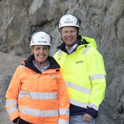  Ludwig Zetterström och Angelika Bohlin tillträder sina nya tjänster den 1 juni. Foto:Cecilia Hedström/Peab