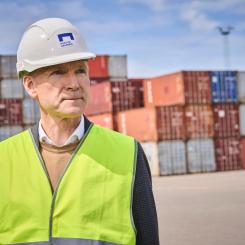 Kristian Thulesen Dahl, administrerende direktør i Port of Aalborg, blickar framåt med tillförsikt. Foto: The Port of Aalborg