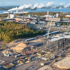 Här uppstår Kelibers nya litiumfabrik. Foto. Keliber/ Sibanye-Stillwater
