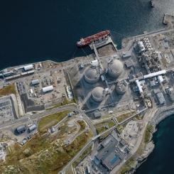 Bildtext: LNG-anläggningen på Melkøya utanför Hammerfest. Foto: Øyvind Gravås / Jonny Engelsvoll – Equinor