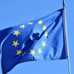 Industriproduktionen i euroländerna minskar. Arkivbild