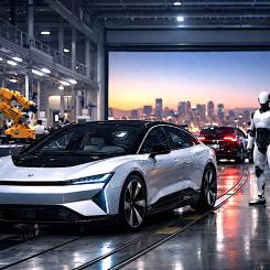 Faraday Future visade upp nyligen leveransplan, produktionsmål och robotsatsning på CES. Fokus ligger på FX Super One och kontrollerad tillväxt. Foto: CES