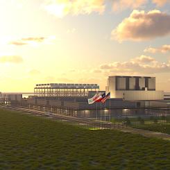 Illustration av ett planerat modulärt kärnkraftverk. Bild: Dow Chemical